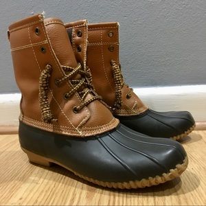 Merona Women’s Leather Duck Snow Boots